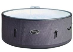(128/P) RRP £750. CleverSpa Cornwall Black Label Dropstitch 7 Person Hot Tub. Features Cleverlink...