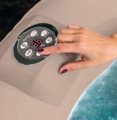 (12/R3/P) RRP £580. CleverSpa Sorrento Slate Print Hot Tub With Lights. Space Saving Integrated P...
