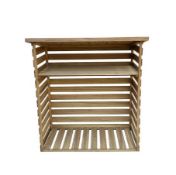 (51/R3/P) RRP £95. Wooden Logs Store. Slatted Design To Ensure Logs Are Aired. Dip Treated. Dimen...