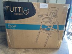 Tutti Bambini Nova Highchair. RRP £179.99 - GRADE U