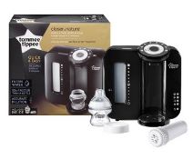 (34/7L) Lot RRP £198. 2x Tommee Tippee Closer To Nature Perfect Prep Machine Special Edition Blac...