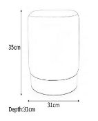 (100/7C) Lot RRP £70. 2x Grey Velvet Stool With Silver Trim RRP £35 Each. (H35x W31x D31cm). (Bot...