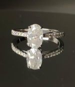 Beautiful Natural 1.69 CT Diamond Ring with 18k Gold