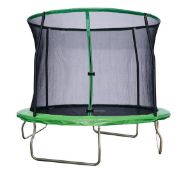 (17/P) RRP £149. Sportspower 10ft (305cm) Trampoline. Galvanised Steel Quad-Lok Frame. Wide Legs...