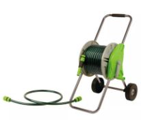(52/6J) Lot RRP £90. 4x Garden Hose Items. 3x 15Metre Garden Hose & Reel Set RRP £20 Each. 1x 25M...