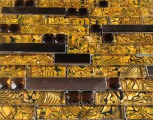 10 Square Metres - High Quality Glass/Stainless Steel Mosaic Tiles-110 sheets