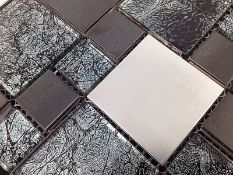 10 Square Metres - High Quality Glass/Stainless Steel Mosaic Tiles