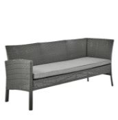 (5/Mez) RRP £599. Almeria Rattan Corner Sofa Set. (Fixings Seen)
