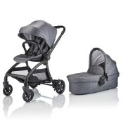 Junior Jones J Spirit Bundle Frost Grey Stroller and Carry Cot RRP £2312