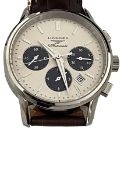 Longlines Automatic Chronograph Mens Watch Leather Strap with Box & Papers, Fully Working