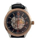 Rotary Automatic Mens Skeleton Watch - Return Stock from our Private Jet Charter