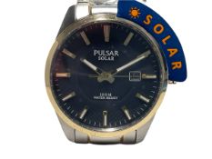 Pulsar PS9605X1 Gents Stainless Steel Mens Quartz Battery Watch on Bracelet with Date