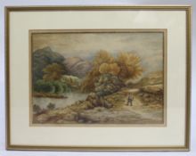 Pair of 19th c. Watercolours by Th.Thibault 1891