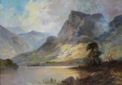 Landscape by Clarence Henry Roe (British, 1850-1909) Oil on Canvas