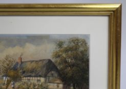 Victorian Landscape Watercolour by Mathilda Nottelle 1888