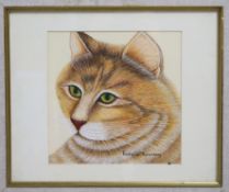 Original Artwork by Pamela Kierney Set in Gilt Frame