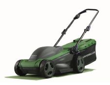 (116/Mez) Lot RRP £158. 2x Powerbase 34cm 1400W Electric Rotary Lawn Mower, Powerful High Torque...