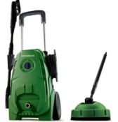 (170/Mez) RRP £79. Powerbase 1850W Electric Pressure Washer With Patio Cleaner. 130 Bar Maximum W...