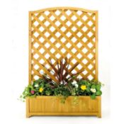 (192/Mez) Lot RRP £100. 2x Lattice Planter Large (H135x W90x D30cm) RRP £50 Each. (Please Note So...