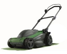 (168/Mez) Lot RRP £277 When Complete. 7x Lawnmower Items. 2x Powerbase 1600W 37cm Lawnmower (Mai...