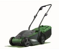 (114/Mez) Lot RRP £. 2x Powerbase Items. 1x 32cm 1200W Electric Rotary Lawn Mower, Powerful High...
