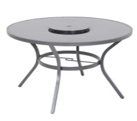 (194/Mez/P) RRP £300. Misali Table With Lazy Susan. (H)74 x (D)135 cm
