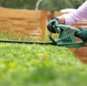 (172/Mez) Lot RRP £135. 2x Bosch Items. 1x Easy Hedge Cut 55 450W Corded Hedge Cutter RRP £100. 1...