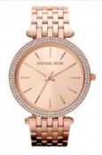 Michael Kors Ladies Darci Watch Rose Gold MK3192