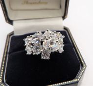 Sterling Silver 8ct Matara Diamond Ring New with Gift Box