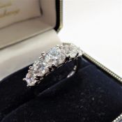 Sterling silver 4ct Matara Diamond Ring New with Gift Box.