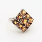 Sterling Silver 1.8ct Citrine Ring New with Gift Pouch