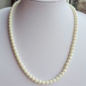 18 Inch Single Strand Pearl Necklace