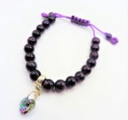 Thomas Sabo Amethyst Bead Charm Bracelet
