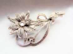 Vintage Marcasite Brooch