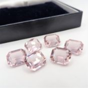 6 x Loose 5.6 CT 12mmx10mm Faceted Octagon Amethyst Gemstones - New