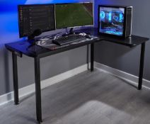 (111/P) RRP £149.99. X Rocker Panther XL Gaming Desk. (W158x D110x H77cm). (Unit Has Return To M...