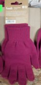 (92/10J) Lot RRP £140. 20x Trendz Touch Screen Glove Plum RRP £7 Each. (All Units Are New With Ta...