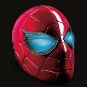 (73/10C) RRP £149. Marvel Avengers Spiderman Iron Spider Electronic Light Up Helmet. (Unit Has Re...