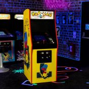 (68/10C) RRP £129.99. Pac-man 1:4 Scale Replica Arcade Cabinet. (Unit Has Return To Manufacturer...