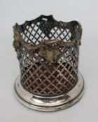 Late Victorian Silver Plated Wine Bottle Coaster by Henry Wilkinson & Co