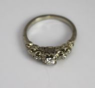 Diamond Three Stone Ring 0.21 Carat
