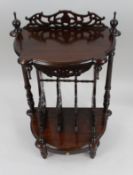 Vintage Mahogany Magazine Rack