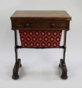 William IV Rosewood Card & Works Table