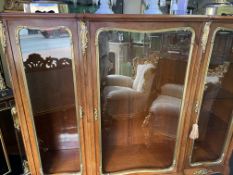 French Louis Philippe Kingwood Glazed Display Cabinet c.1830