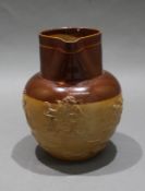 Late 19th c. Royal Doulton Lambeth Glazed Earthenware Jug