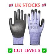 240 x Pairs Cut Resistance Level 5 Safety Gloves Size 9/Large
