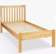 John Lewis ANYDAY Wilton Child Compliant Bed Frame, Single, Natural - Grading Info - RI0030049...