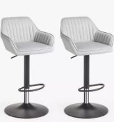 John Lewis Toronto Gas Lift Adjustable Bar Chairs, Set of 2 - Grading Info - goods from RI0029...