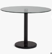 John Lewis ANYDAY Enzo 4 Seater Glass Round Dining Table - Grading Info - RI003002568 Goods ar...