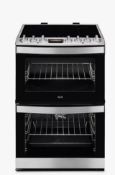AEG CIB6742ACM Induction Cooker, Stainless Steel - Grading Info - nstock exit gas cooker ca...